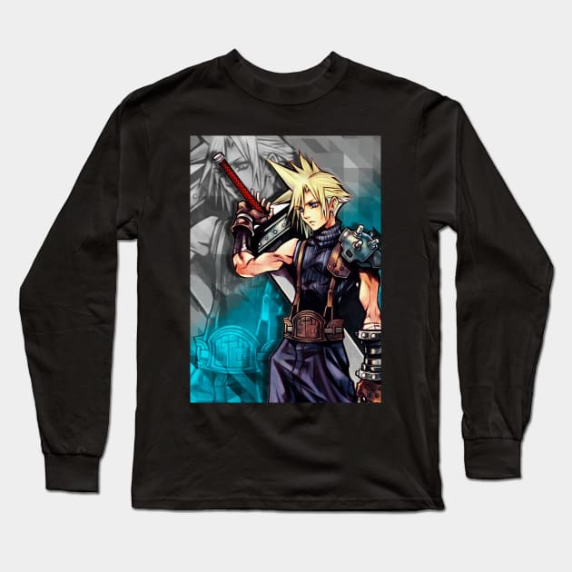 Powerful Fantasy Soldier Long Sleeve T-Shirt by SkyfrNight